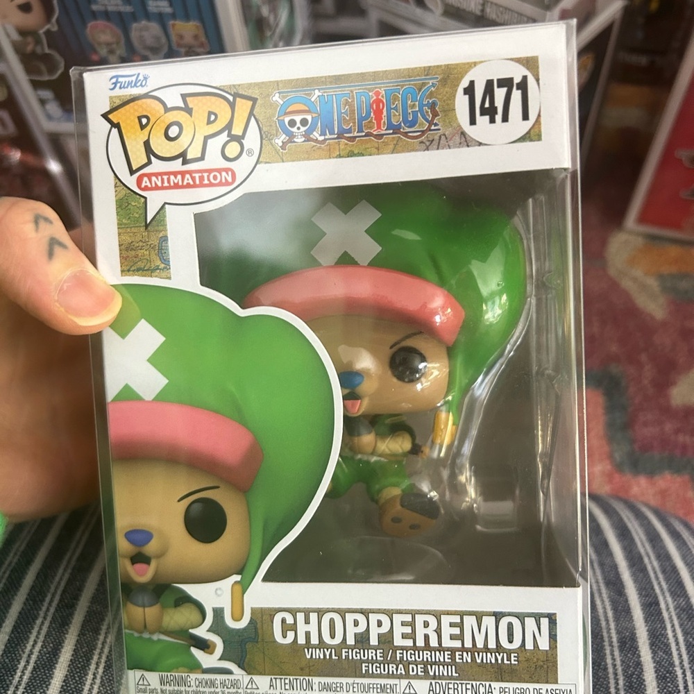 Funko Pop! Vinyl Choppermon Flocked #1471 With Protector One Piece (Exclusive) - Picture 11 of 11